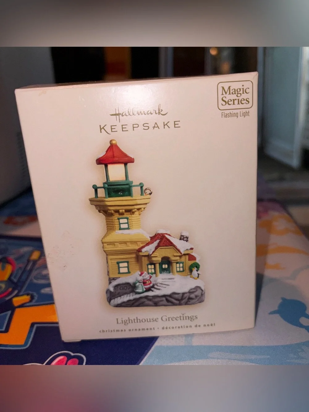 2007 MAGIC Hallmark Keepsake Christmas Ornament Lighthouse Greetings MIB!